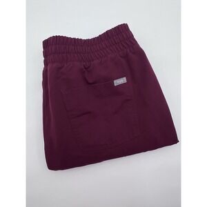 FIGS Zamora‎ Scrub Pants Joggers Bottoms Maroon XLT Tall W20SW2028 Drawstring